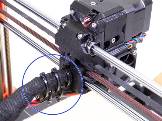 Entfernen der X-Schlittenrückseite