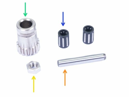 Extruder-idler-mmu parts preparation