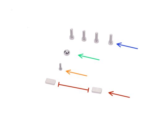 Capteur de filament : préparation des pièces (en option)