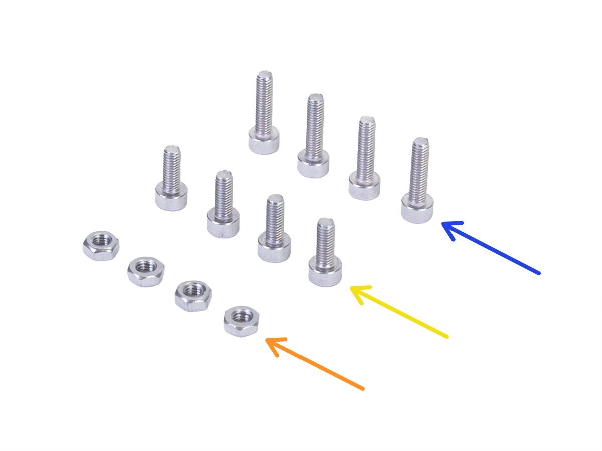 Porta bobinas: preparación de las piezas