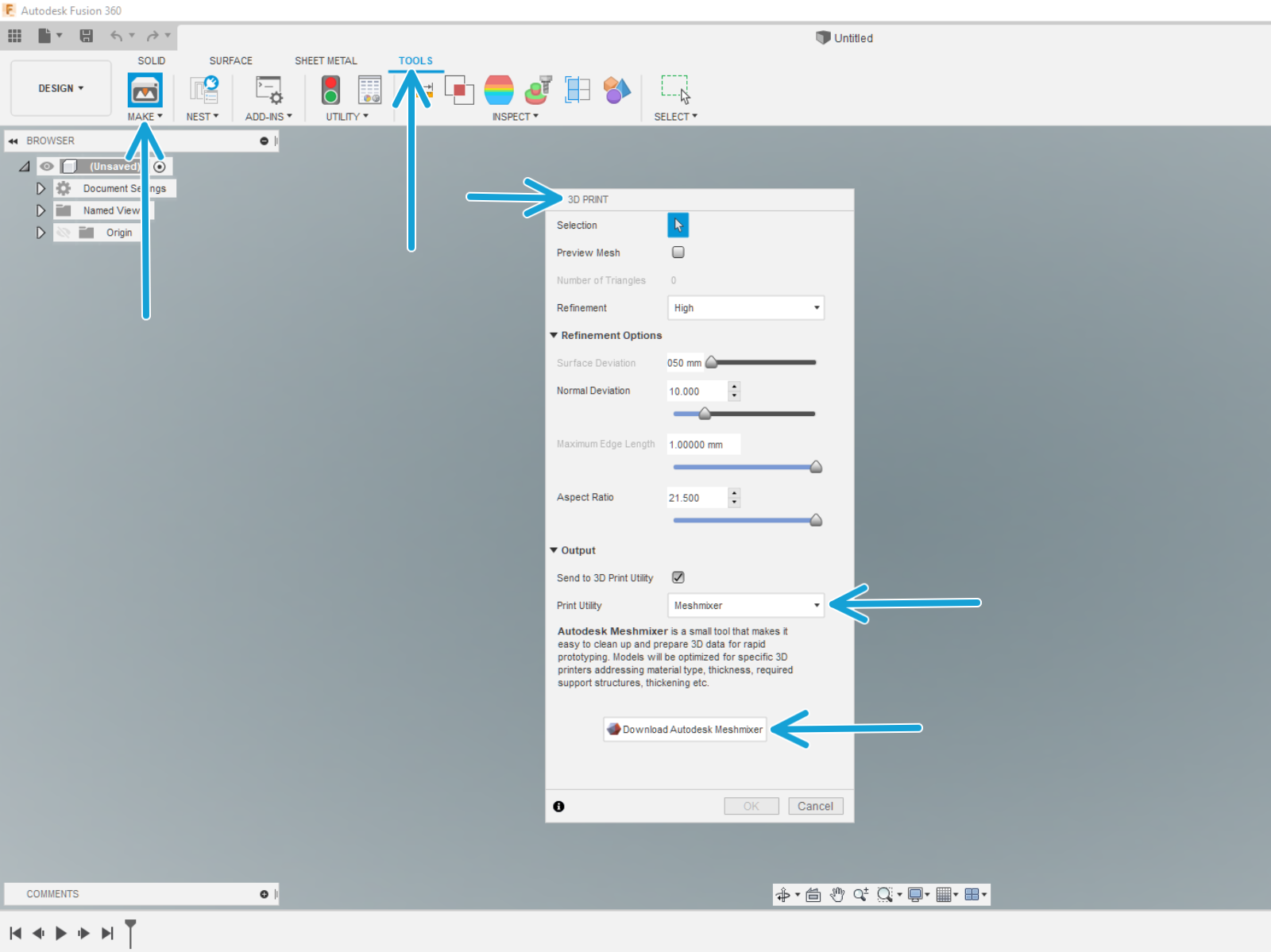 Choose Select tool and paint the area you want to separate.