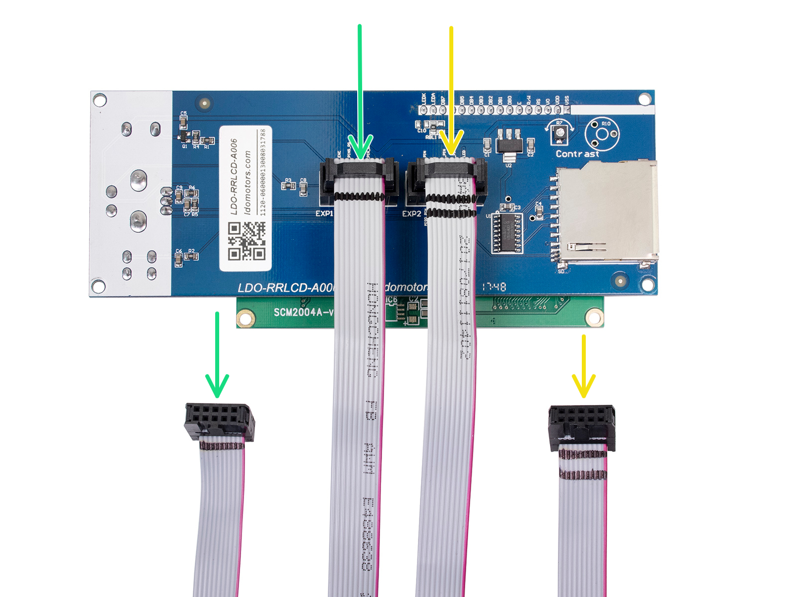 Vérification des câbles du LCD