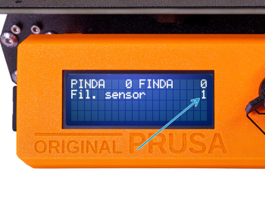 Calibrazione sensore IR di filamento 3