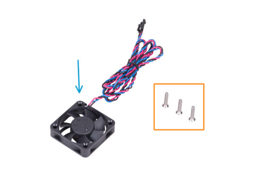 Hotend fan parts preparation (version B)