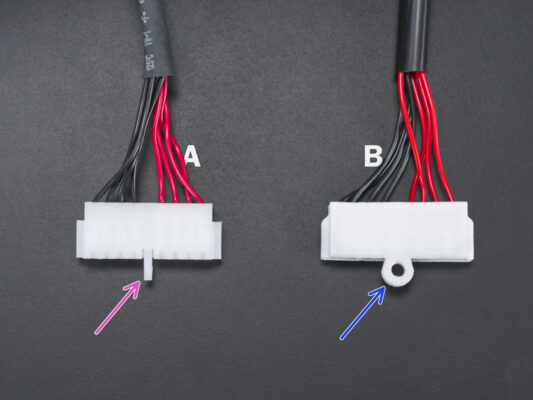 Connexion du câble des LED UV