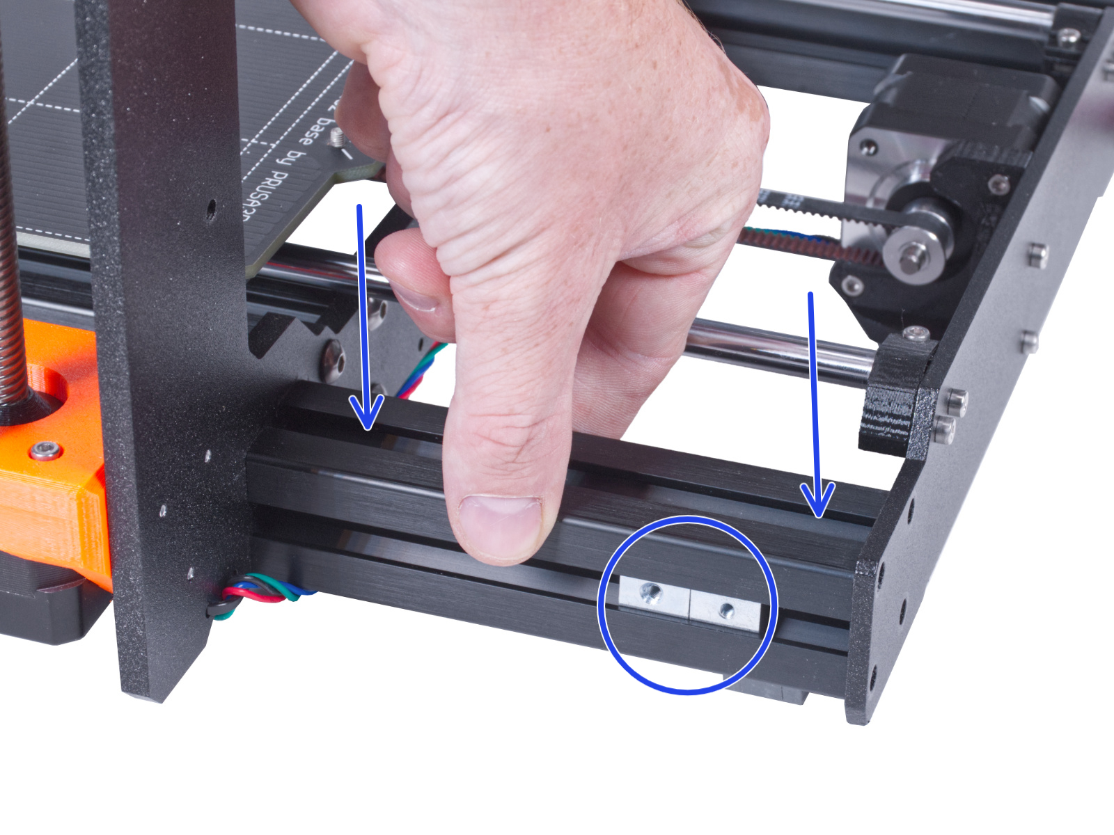 Attaching the short extrusion