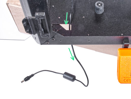 Guiding the external PSU cable