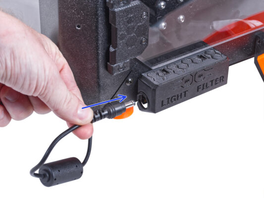 Connecting the external PSU