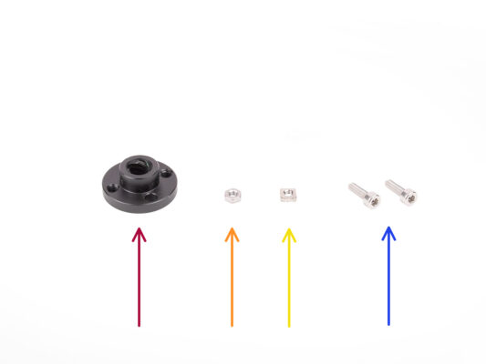 Selector assembly: Trapeze nut parts preparation