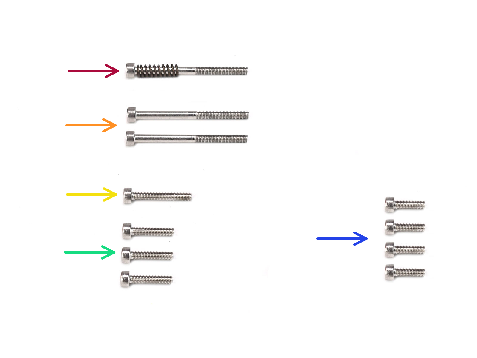 Extruder fasteners parts preparation
