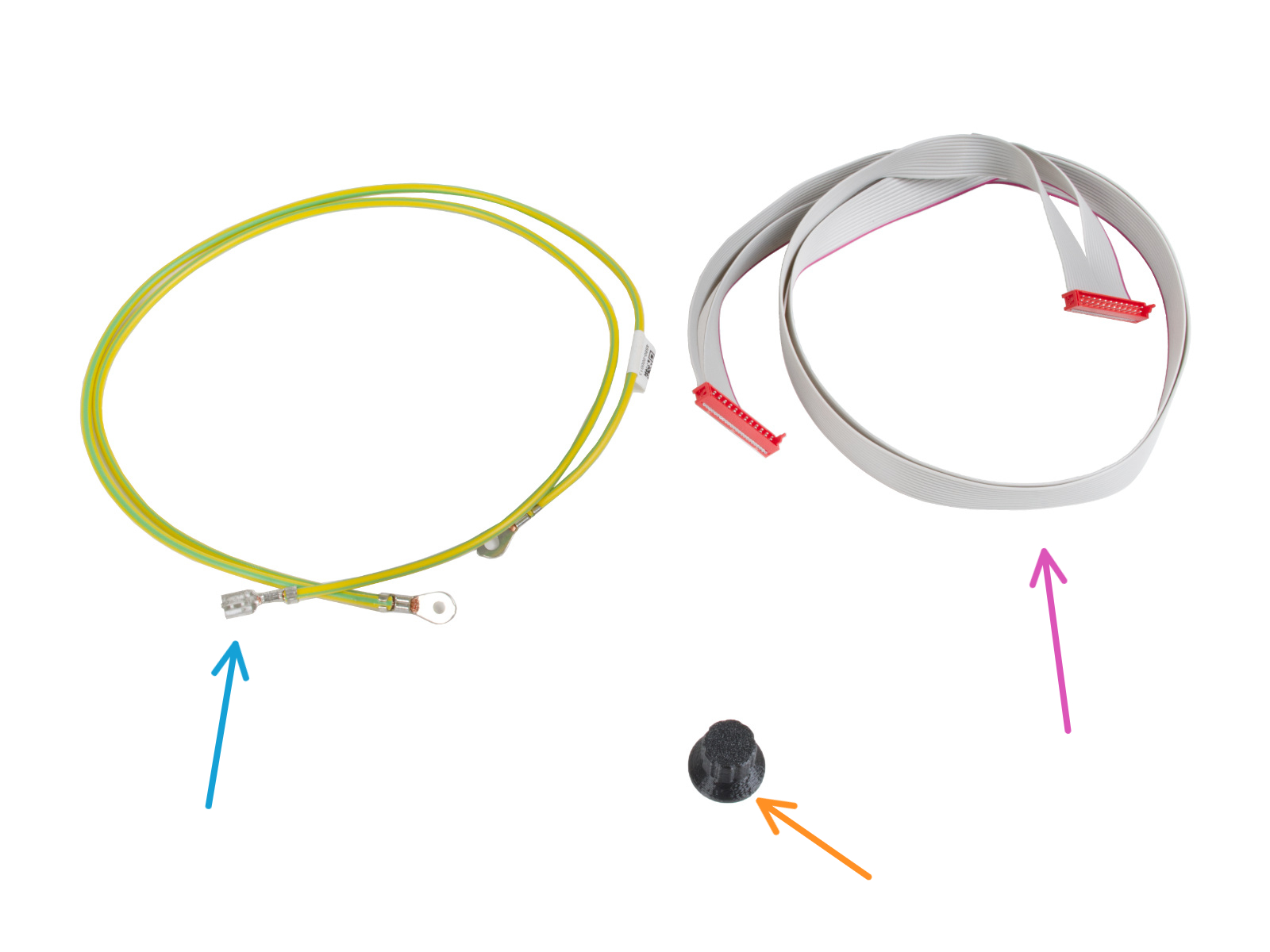 Cables xLCD (versión B): preparación de las piezas