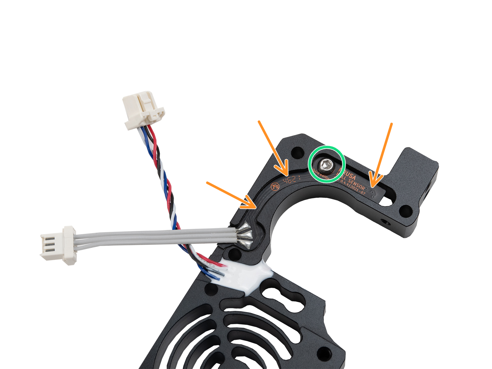 Montaje del sensor de filamento
