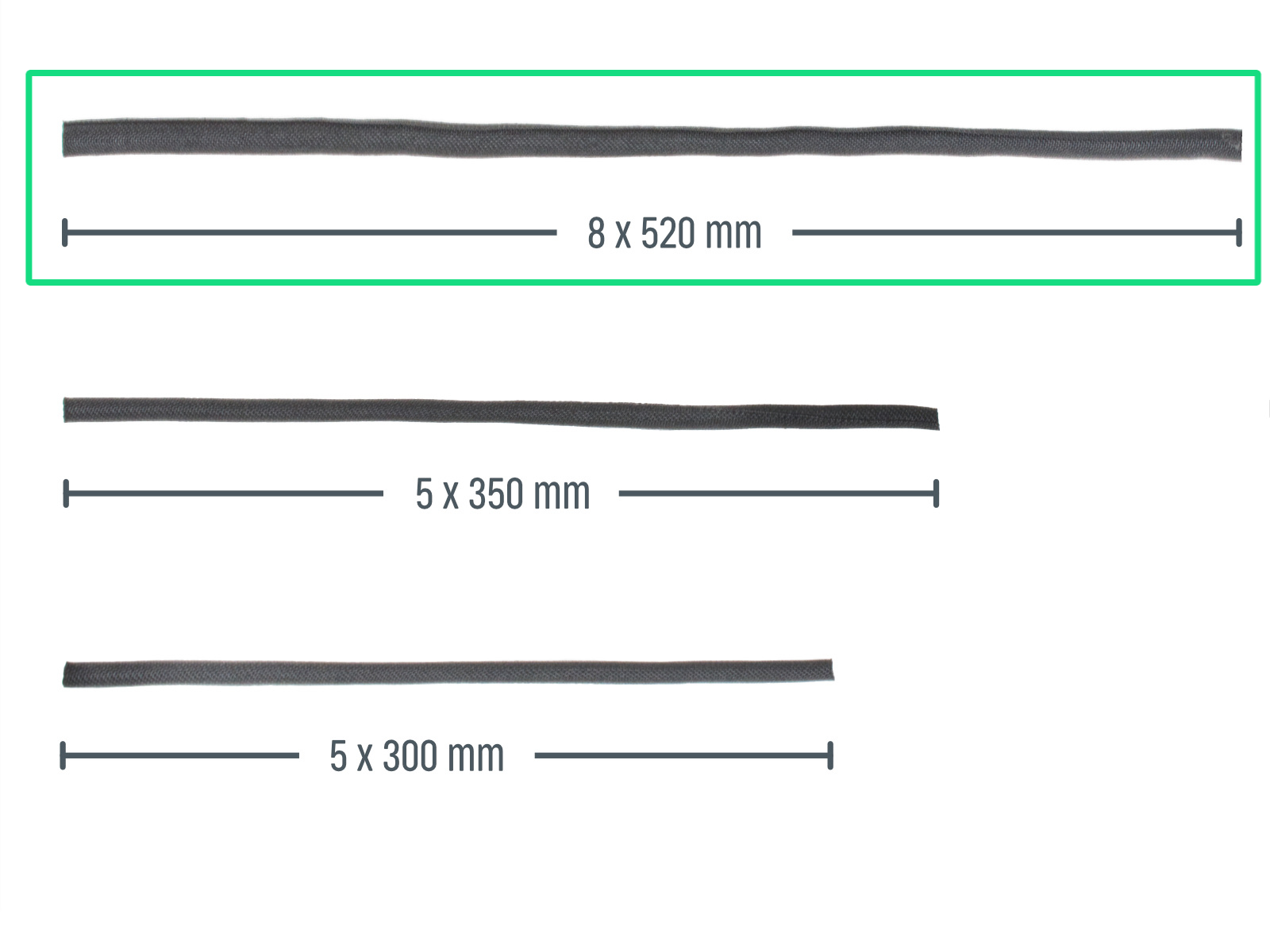 Guiado del cable principal: preparación de las piezas
