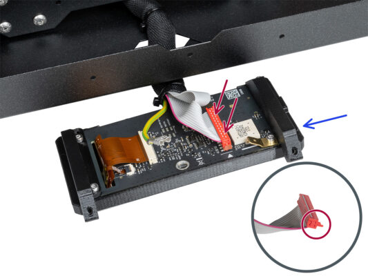 Version B: Mounting the xLCD