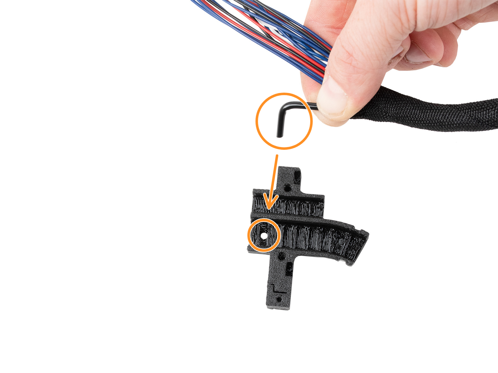 Attaching the Ext-cable-holder