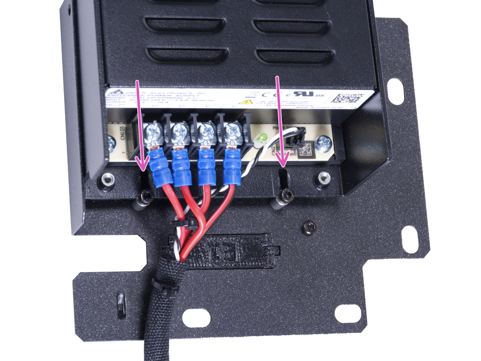 Assemblage du support de l'alimentation