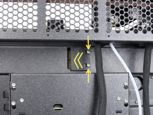 Déconnexion des câbles du Nextruder (double-tête)