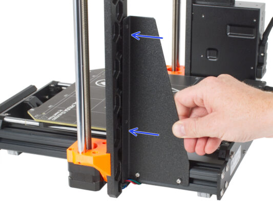 Mounting the printer frame support