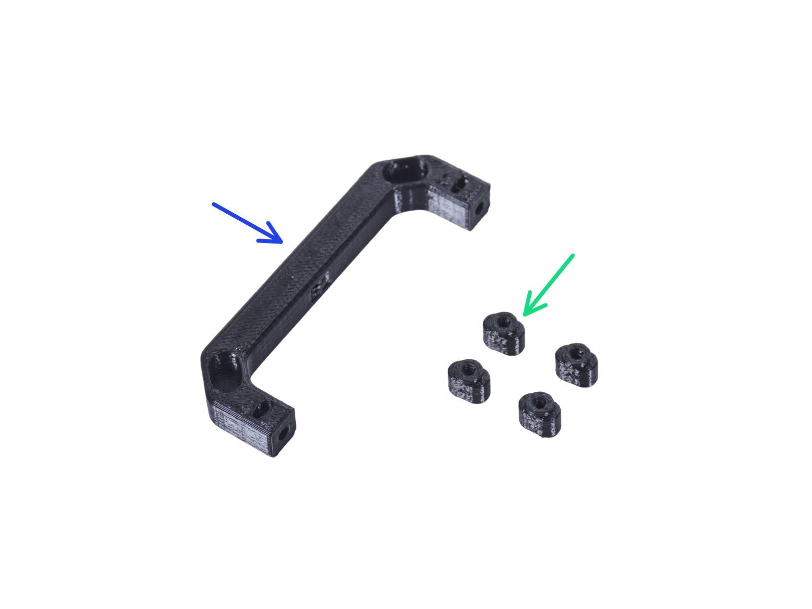 Installing the PSU-locks: parts preparation