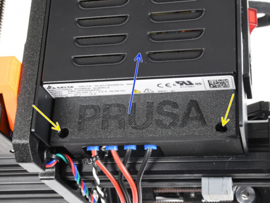 Disconnecting the PSU cables (Black PSU)
