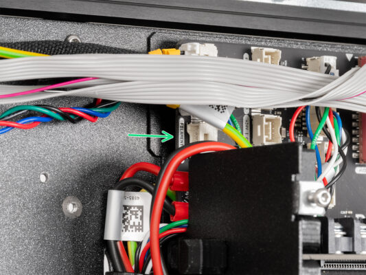 Câble du capteur de filament : connexion du câble