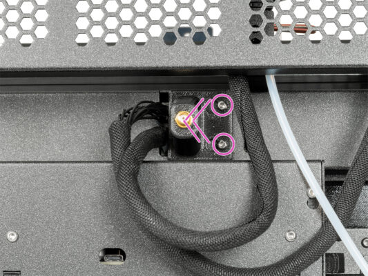 Conectando los cables del Nextruder