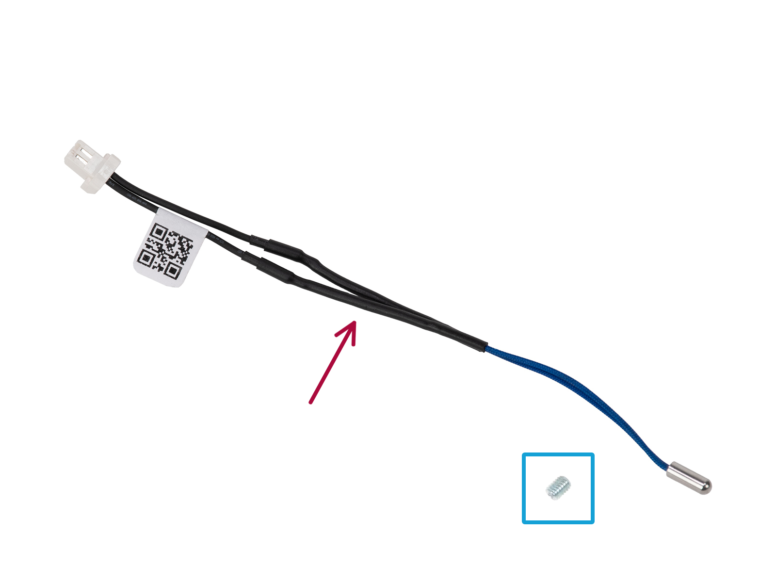 New hotend thermistor: parts preparation