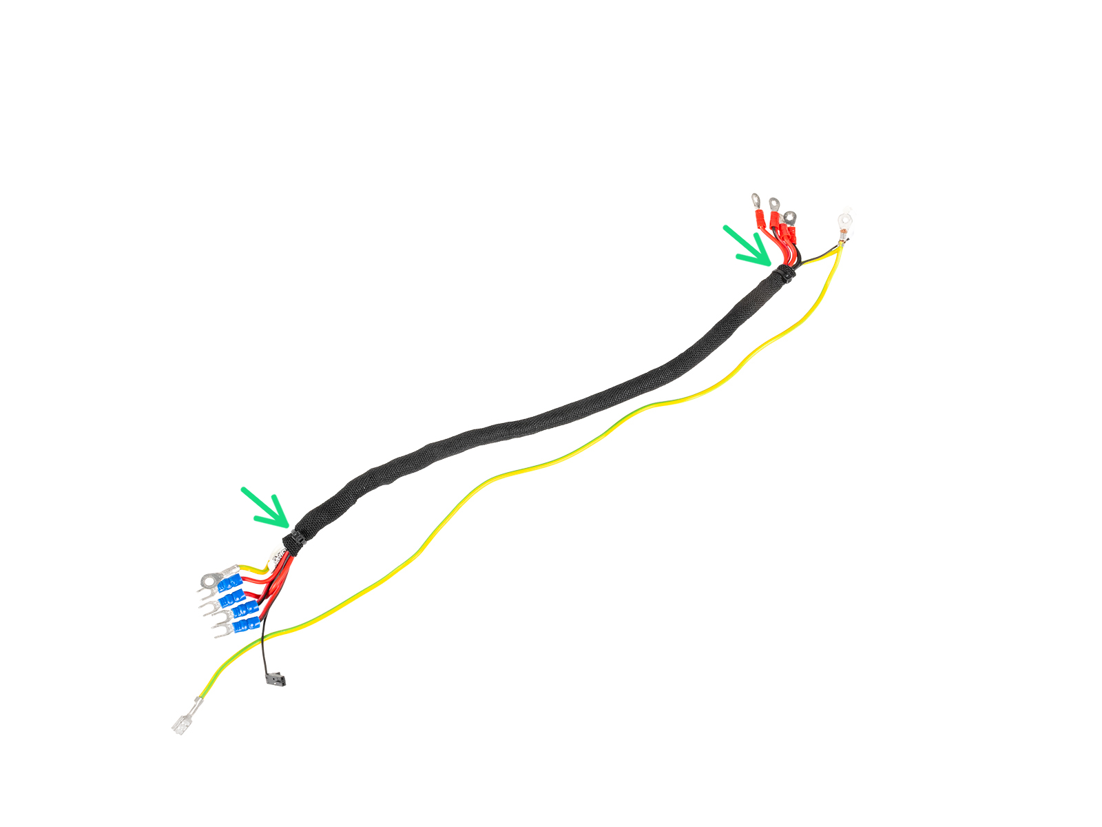 Abtrennen der Netzteilkabel