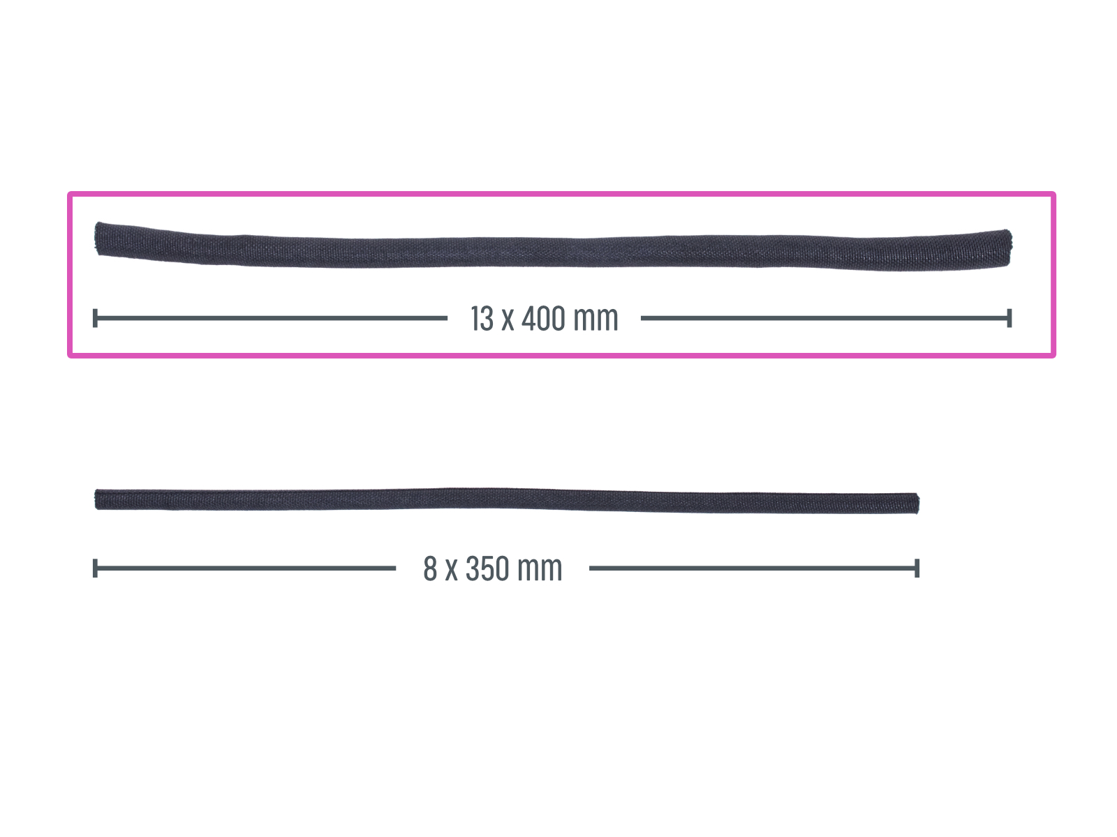 Covering the xLCD cables: parts preparation