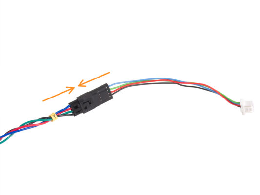 Connecting the X and Y motor cables (Black PSU)