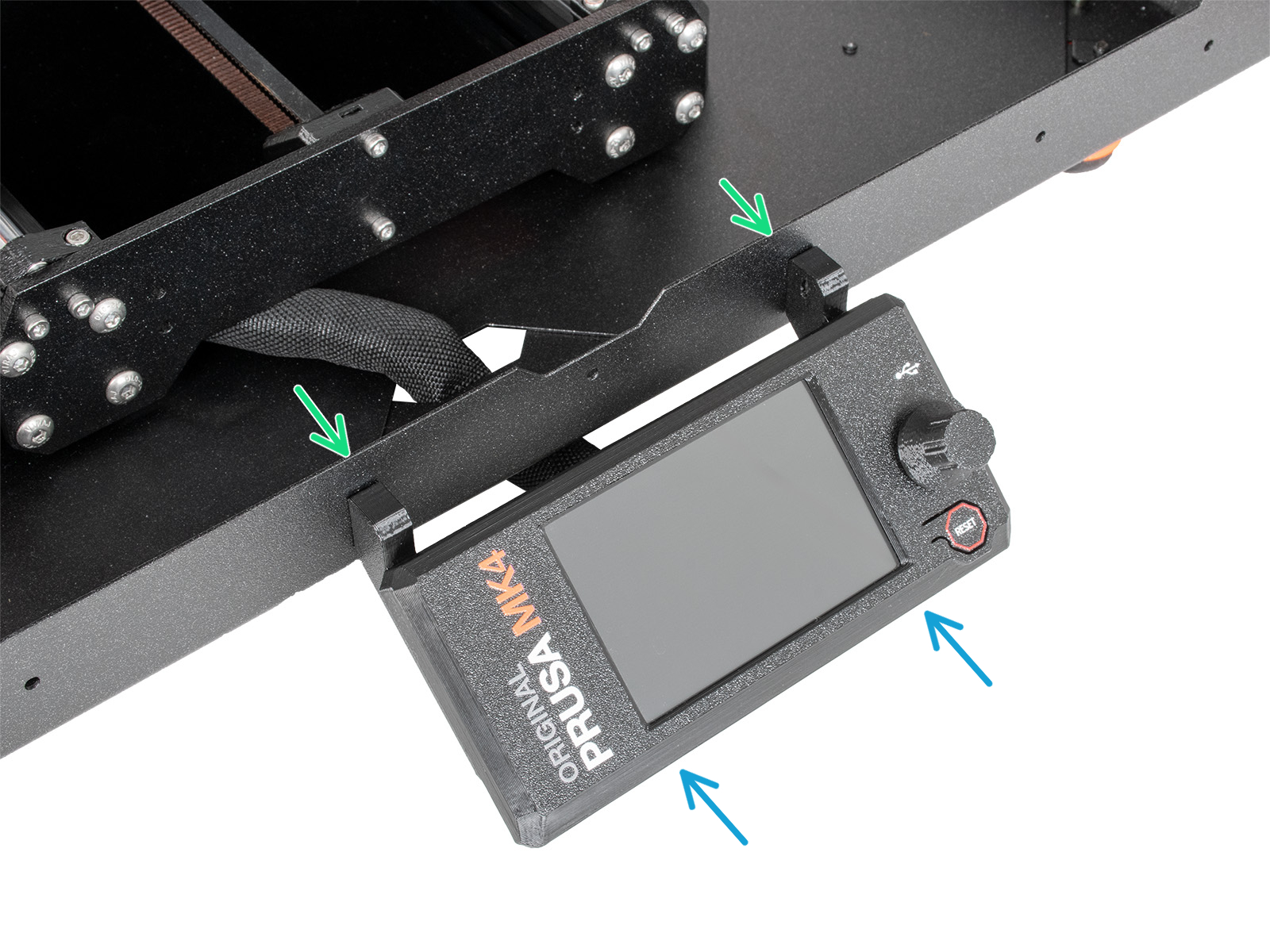 Version A: Mounting the xLCD