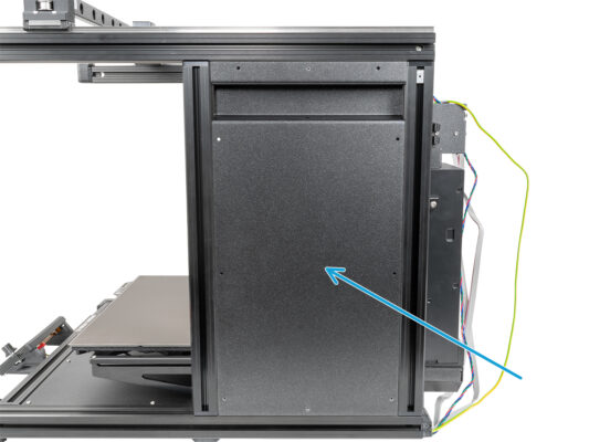 Left side panel attaching