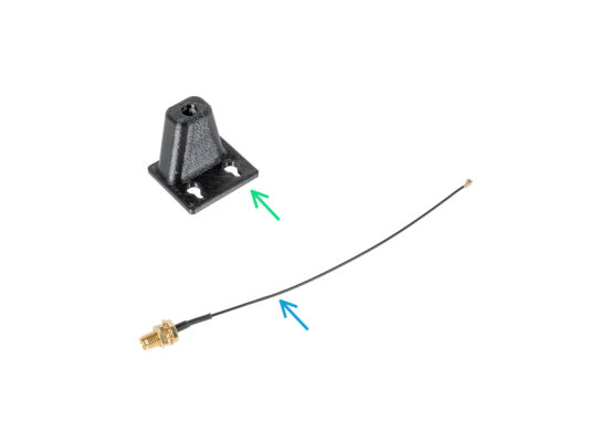 Version B: Wi-Fi antenna holder: parts preparation