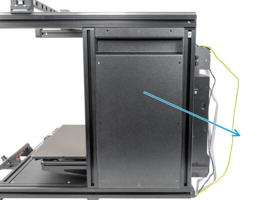 Rimozione del pannello laterale sinistro