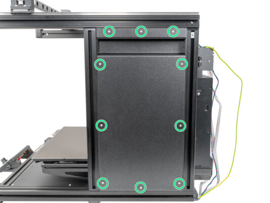 Left side panel attaching