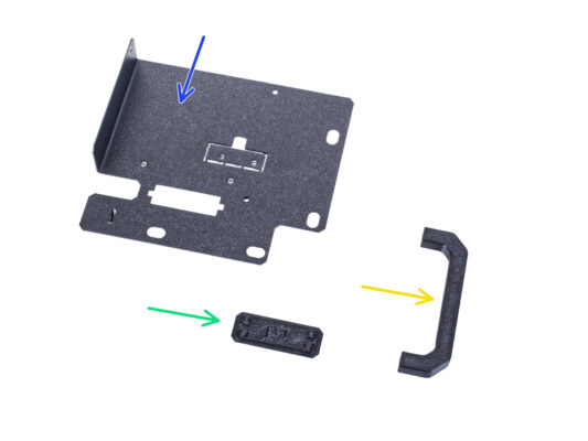 Assembling the PSU holder: parts preparation