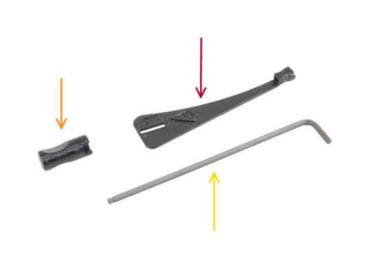 Torque indicator: parts preparation