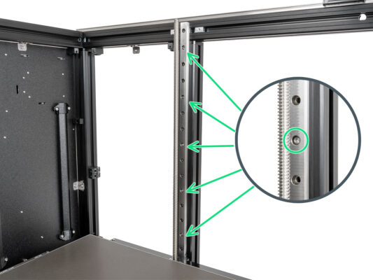 Z-axis bearing securing