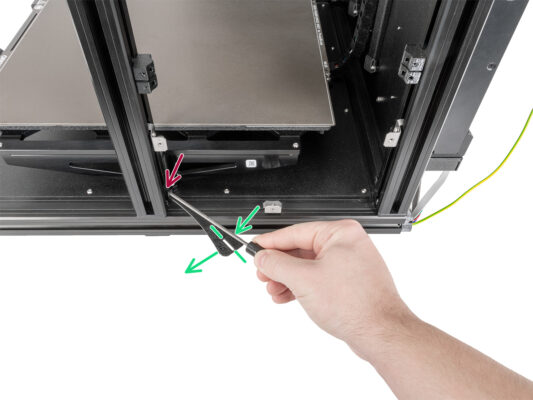 Securing the Z-axis extrusions