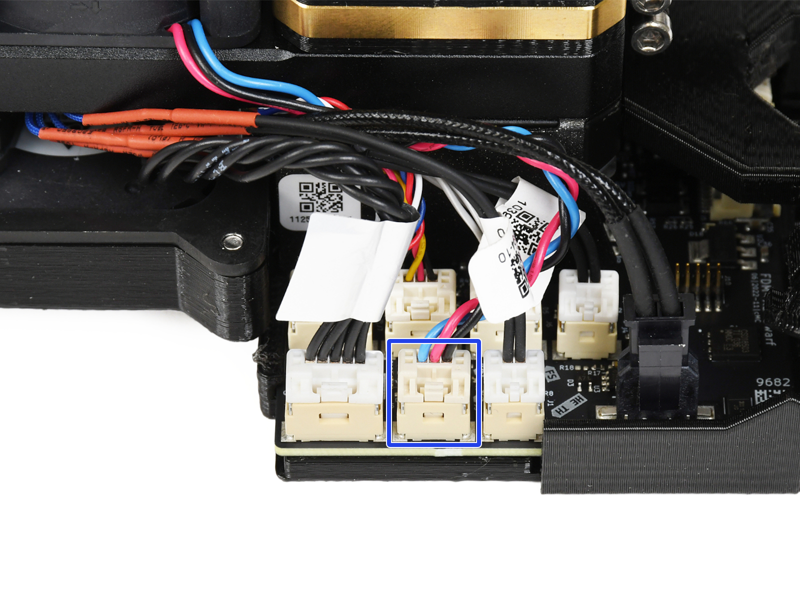 Unplugging the hotend fan