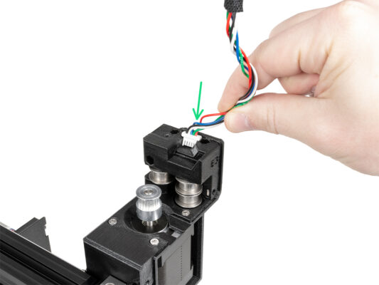 Insertion de la bande LED : face arrière