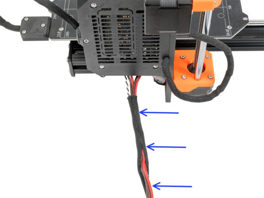 Abdecken der Netzteil-Kabel