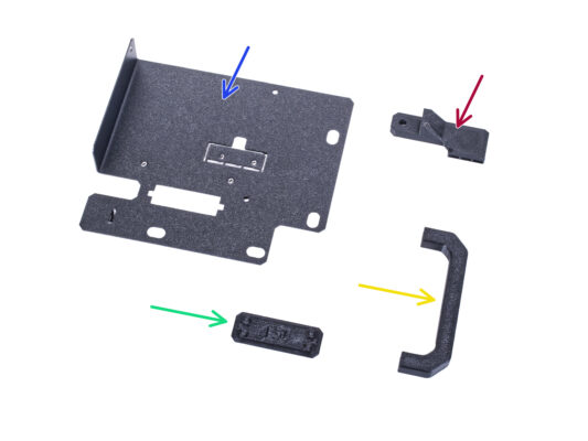 Assembling the PSU holder: parts preparation