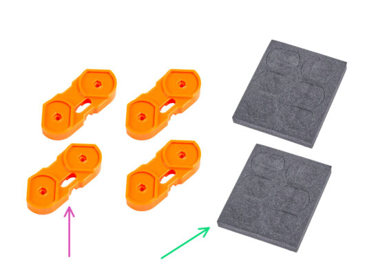 Base & feet: parts preparation