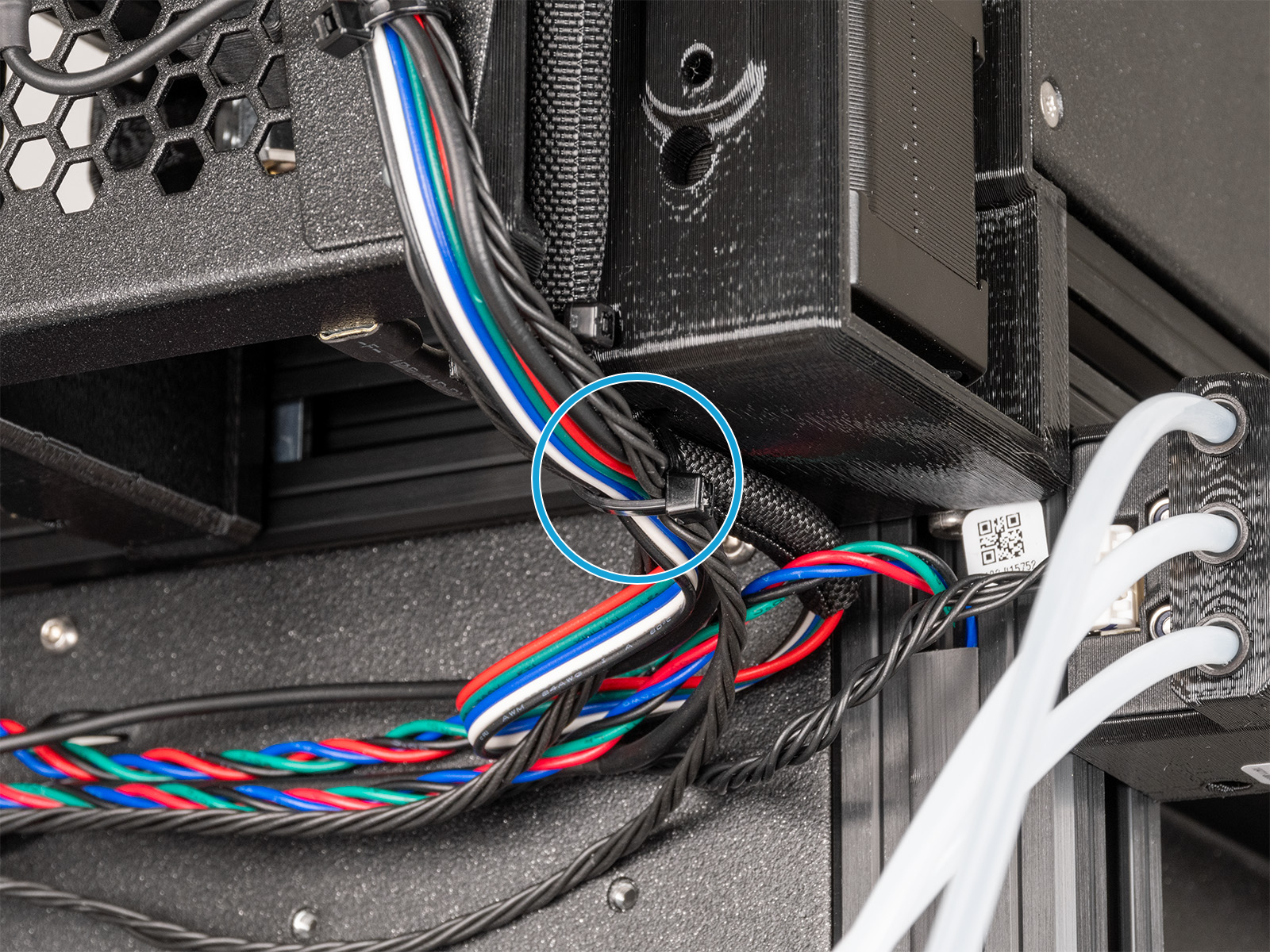 Enclosure cables securing