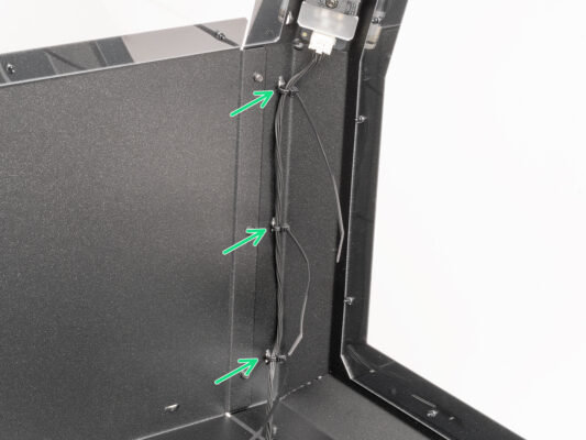 LED strip cable securing