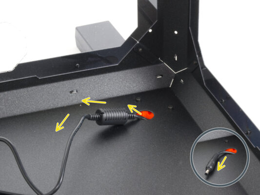 Guiding the PSU cable (add-on)