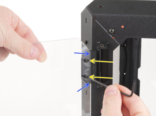 Installing the door panel (add-on)