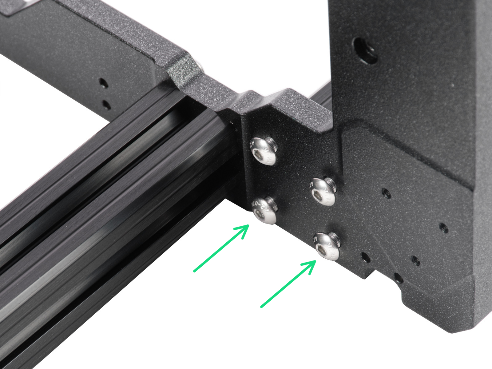 Bastidor YZ: montando las extrusiones más cortas