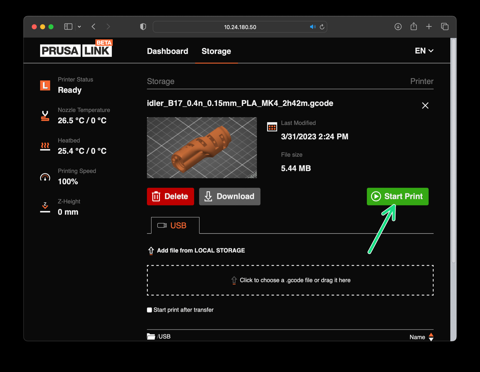 PrusaLink y Prusa Connect